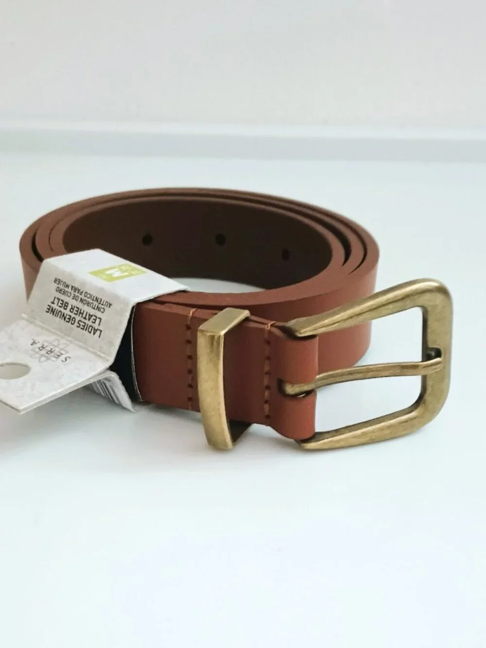 Serra Women's Brown Leather Belt 31